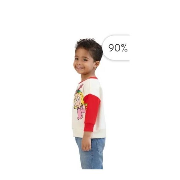 NWT DR SEUSS GRINCH THEMED TODDLER HOLIDAY LS TSHIRT - Picture 4 of 5